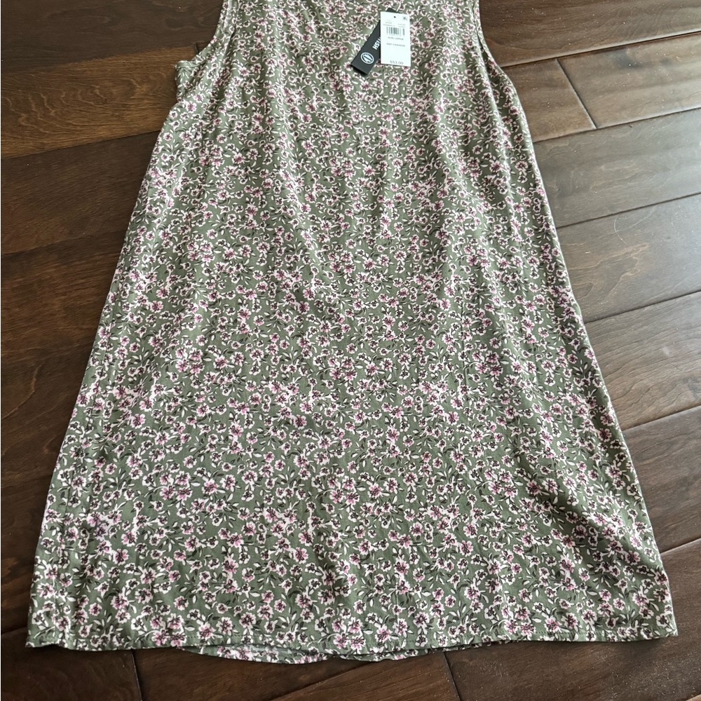 As U Wish Floral Sleeveless Dress - Pink and Green